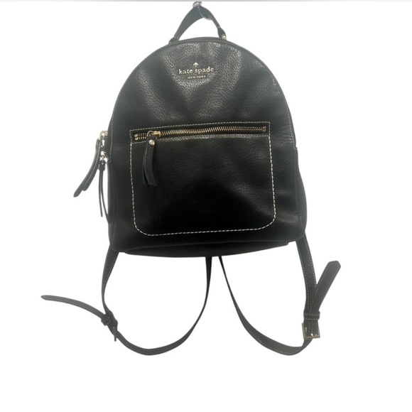 Kate Spade Black Backpack with Gold Accents - Picture 1 of 4